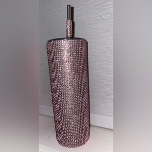 Pink Crystal Rhinestone Tumbler